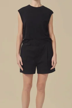 Amour Vert AGOLDE Becker Denim Short Black Sale