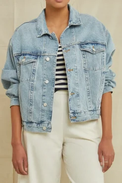 Amour Vert AGOLDE Charli Denim Jacket Veer Sale