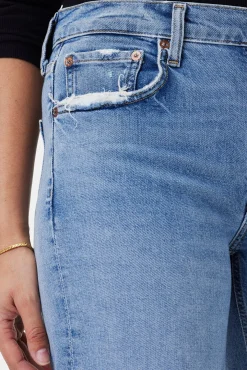 Amour Vert AGOLDE Kye Mid Rise Straight Crop Jean Forseen New