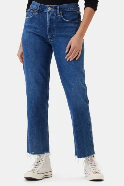 Amour Vert AGOLDE Kye Mid Rise Straight Crop Jean Mirage Clearance