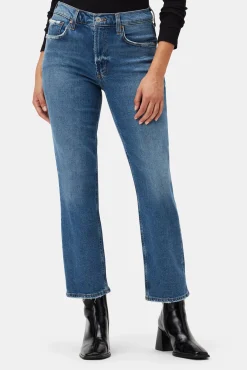 Amour Vert AGOLDE Kye Mid Rise Straight Crop Notions Best