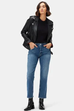 Amour Vert AGOLDE Kye Mid Rise Straight Crop Notions Best