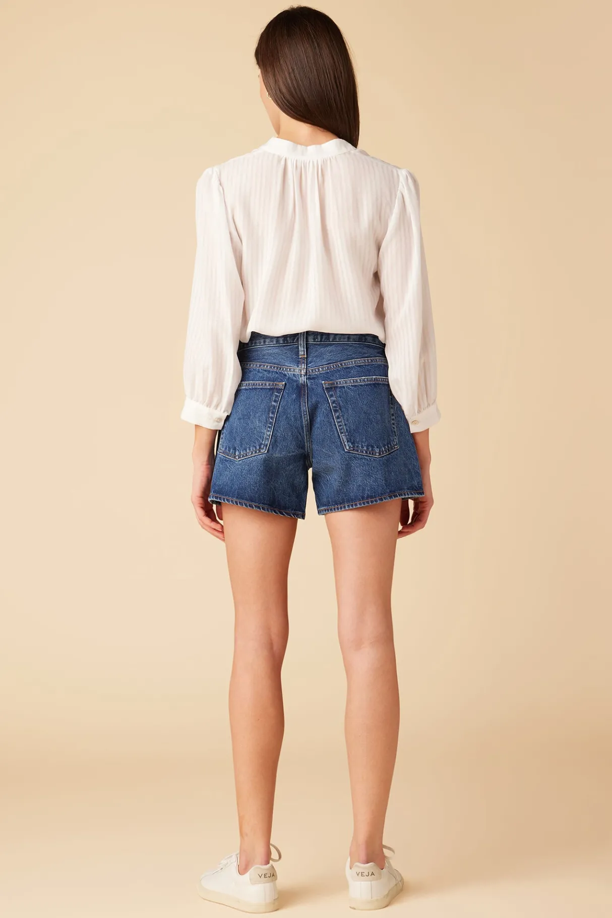 Amour Vert AGOLDE Parker Long Denim Short Enamor New