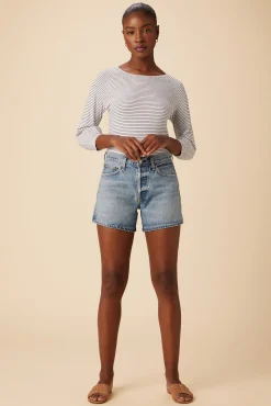 Amour Vert AGOLDE Parker Long Denim Short Occurrence Sale
