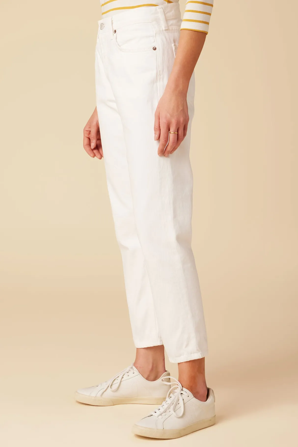 Amour Vert AGOLDE Parker Straight Crop Jean Milkshake Outlet