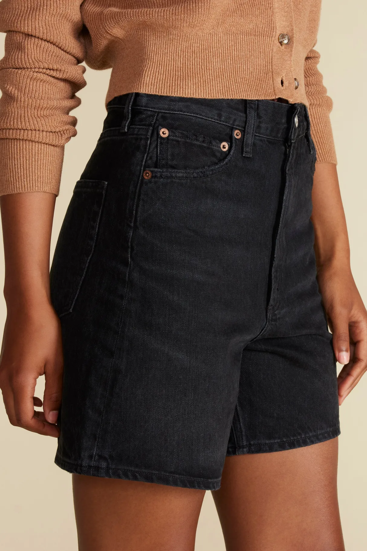 Amour Vert AGOLDE Stella Denim Short Bat Fashion
