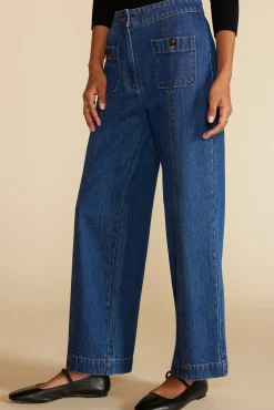 Amour Vert Alete Patch Pocket Jean IndigoBlue New