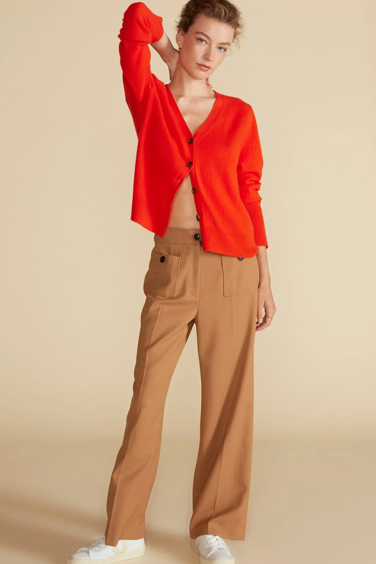 Amour Vert Alete Patch Pocket Pant Camel Best