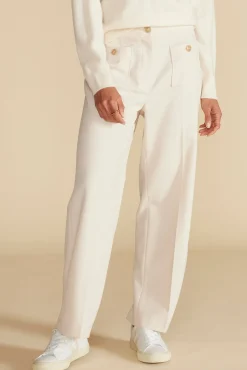 Amour Vert Alete Patch Pocket Pant Ivory Fashion