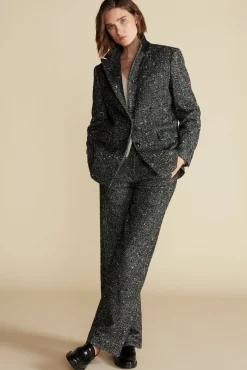 Amour Vert Alix Boyfriend Blazer BlackHerringbone Outlet