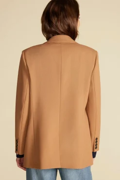Amour Vert Alix Boyfriend Blazer Camel Fashion
