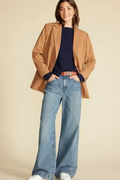 Amour Vert Alix Boyfriend Blazer Camel Fashion