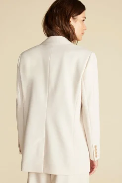 Amour Vert Alix Boyfriend Blazer Ivory Hot