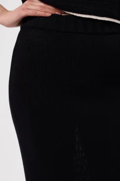 Amour Vert Alizee Crochet Skirt Black Hot
