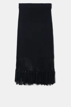 Amour Vert Alizee Crochet Skirt Black Hot