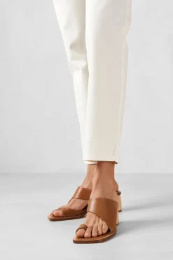 Amour Vert Alohas Josie Leather Sandal Tan Fashion
