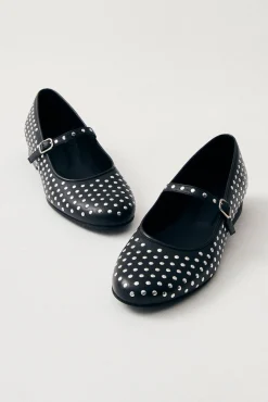 Amour Vert Alohas Lucien Leather Ballet Flats Black Fashion