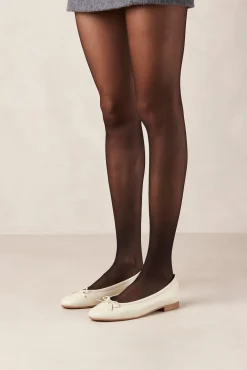 Amour Vert Alohas Oriana Leather Ballet Flats Cream Clearance