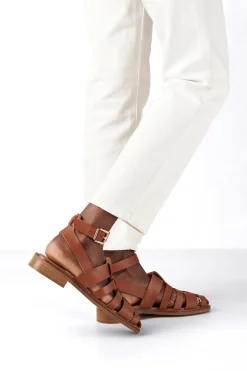 Amour Vert Alohas Perry Fisherman Sandal Tan Hot