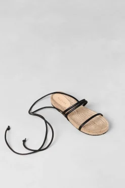 Amour Vert Alohas Rayna Leather Sandal Black Outlet