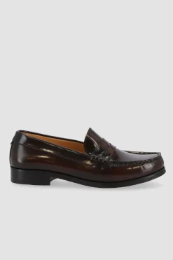 Amour Vert Alohas Rivet Leather Loafers Brown Online