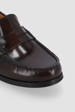 Amour Vert Alohas Rivet Leather Loafers Brown Online
