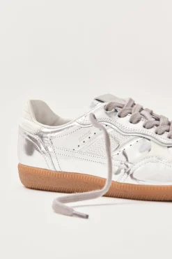 Amour Vert Alohas Tb.490 Rife Leather Sneakers ShimmerSilver Sale