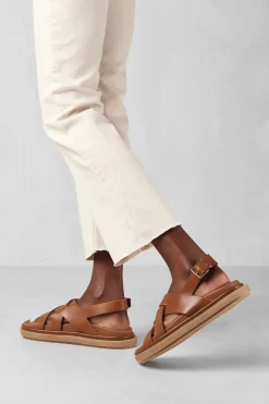 Amour Vert Alohas Trunca Padded Sandal Tan Discount