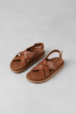 Amour Vert Alohas Trunca Padded Sandal Tan Discount