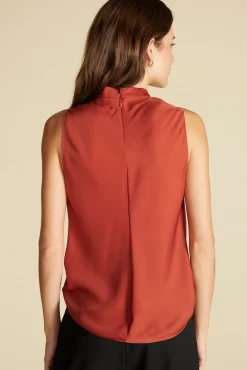 Amour Vert Ann Draped Tank Rust Hot