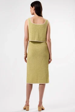 Amour Vert Antibes Crochet Tank MelonIvory Best