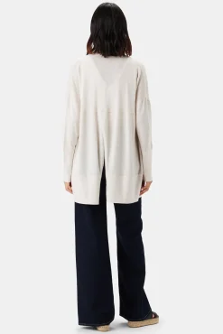 Amour Vert Bailey Flaxen Eco Cardigan Oat Best