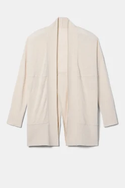 Amour Vert Bailey Flaxen Eco Cardigan Oat Best