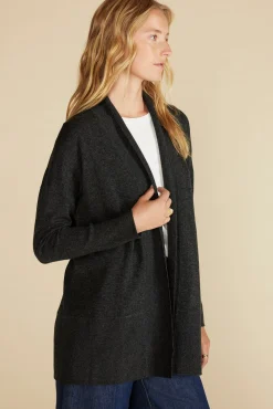 Amour Vert Bailey Wool Sweater Coat CharcoalGrey Hot