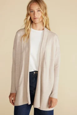 Amour Vert Bailey Wool Sweater Coat OatmealBeige Sale