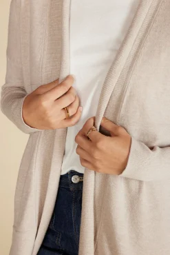 Amour Vert Bailey Wool Sweater Coat OatmealBeige Sale
