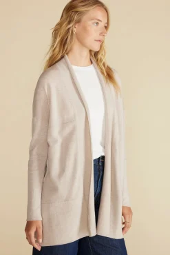 Amour Vert Bailey Wool Sweater Coat OatmealBeige Sale