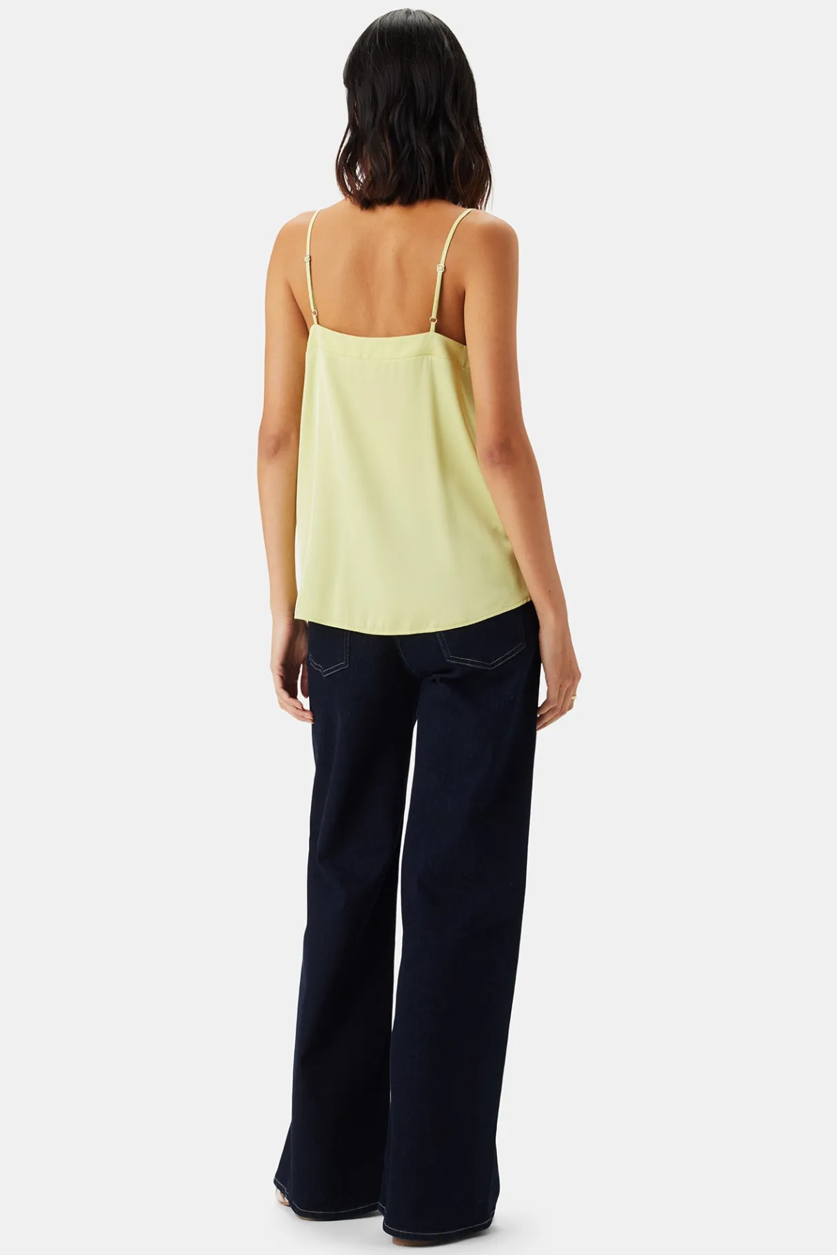 Amour Vert Barlow Stretch Silk Tank Melon Outlet