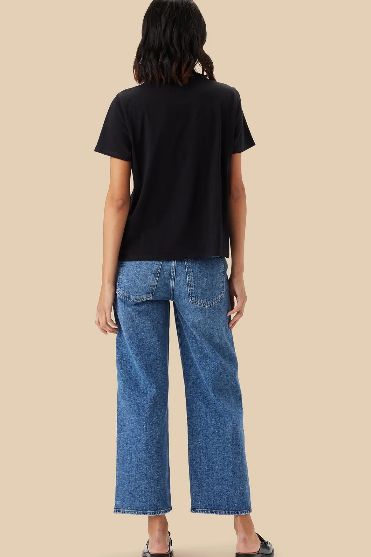 Amour Vert Berkeley Organic Cotton Tee Black Best