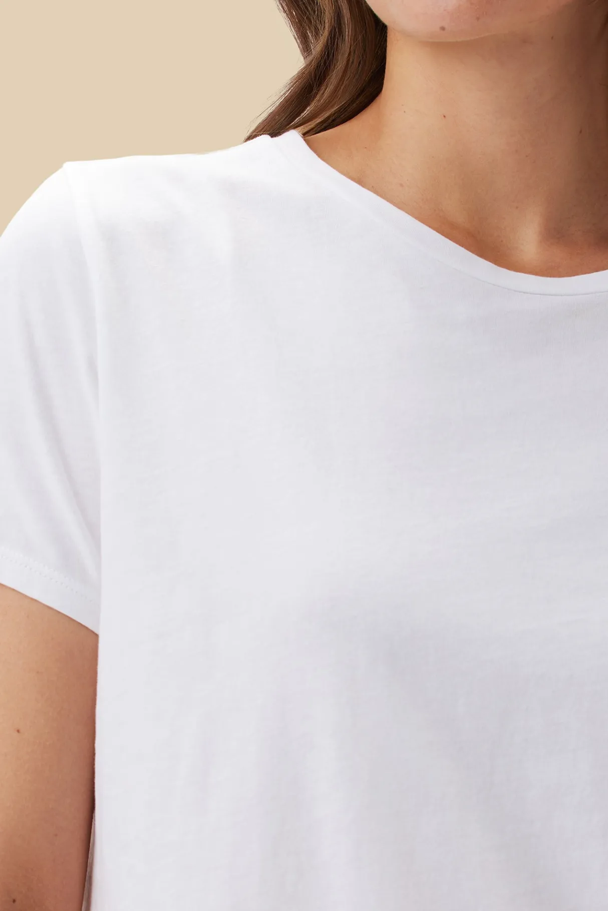 Amour Vert Berkeley Organic Cotton Tee White Outlet