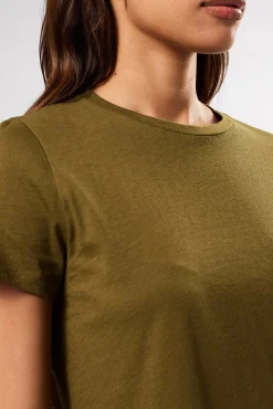 Amour Vert Berkeley Organic Cotton Tee OliveGreen Sale