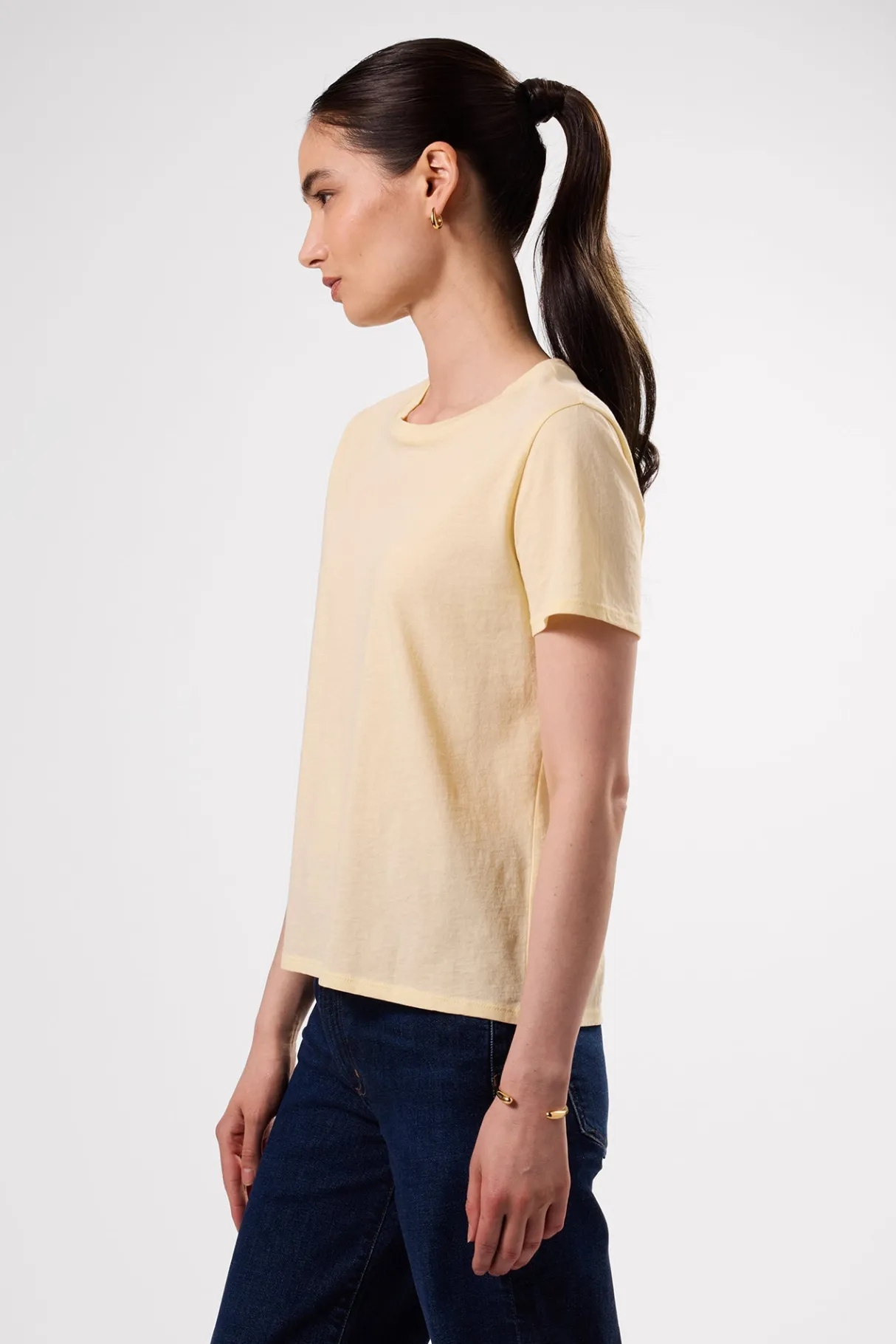 Amour Vert Berkeley Organic Cotton Tee Anise New