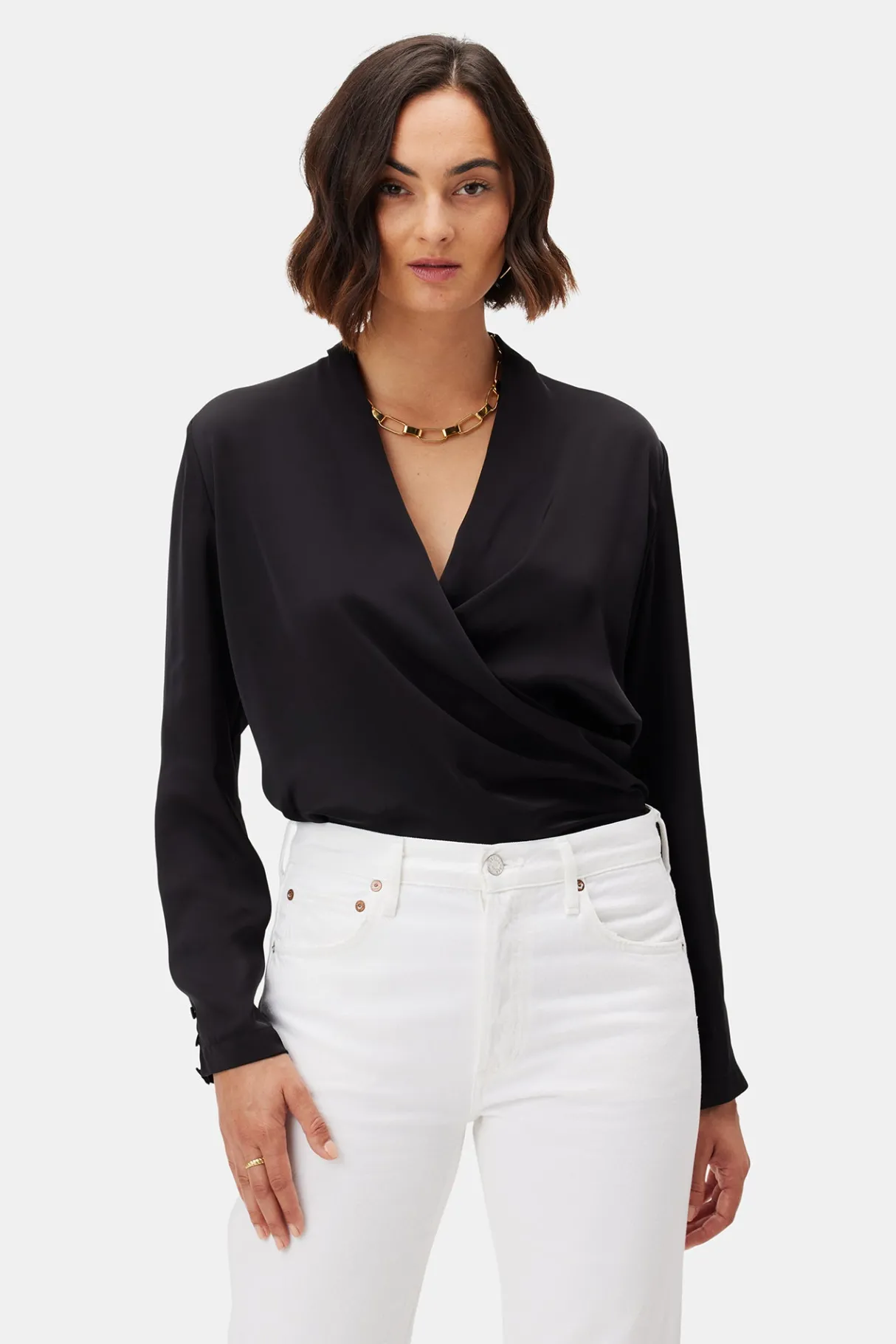 Amour Vert Calais Blouse Black Clearance