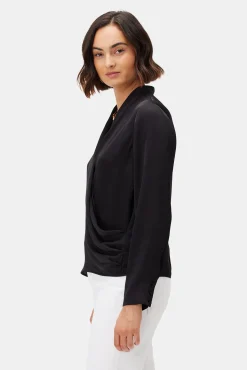 Amour Vert Calais Blouse Black Clearance