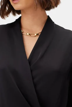 Amour Vert Calais Blouse Black Clearance