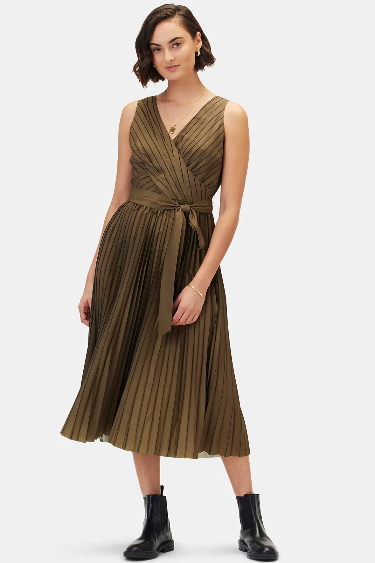 Amour Vert Cambria Dress BronzedOlive Online