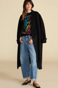 Amour Vert Cecile Cotton Jacquard Sweater Multi Fashion