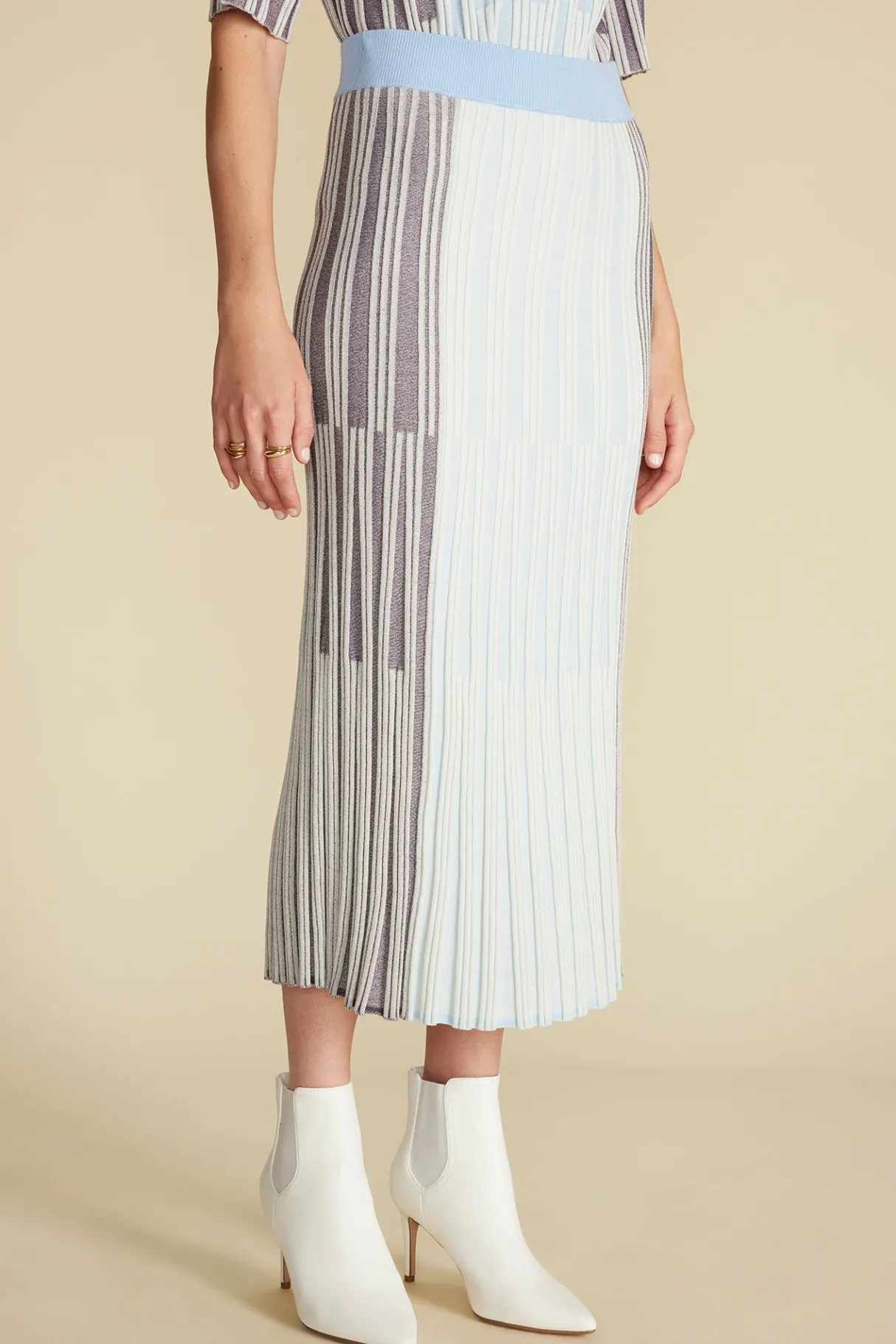 Amour Vert Cerise Knit Midi Skirt Multi Fashion