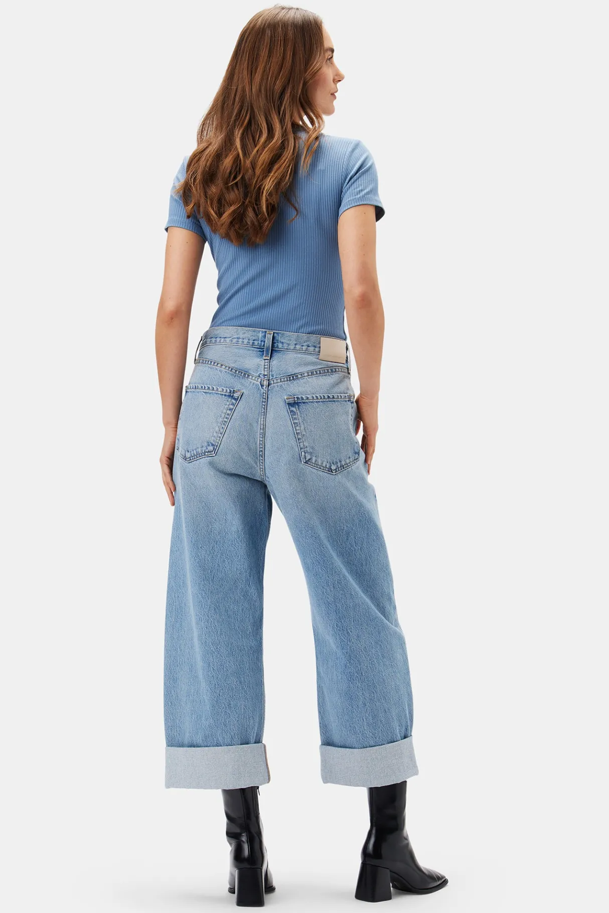 Amour Vert Citizens of Humanity Ayla Baggy Cuffed Crop Jean Gemini Hot