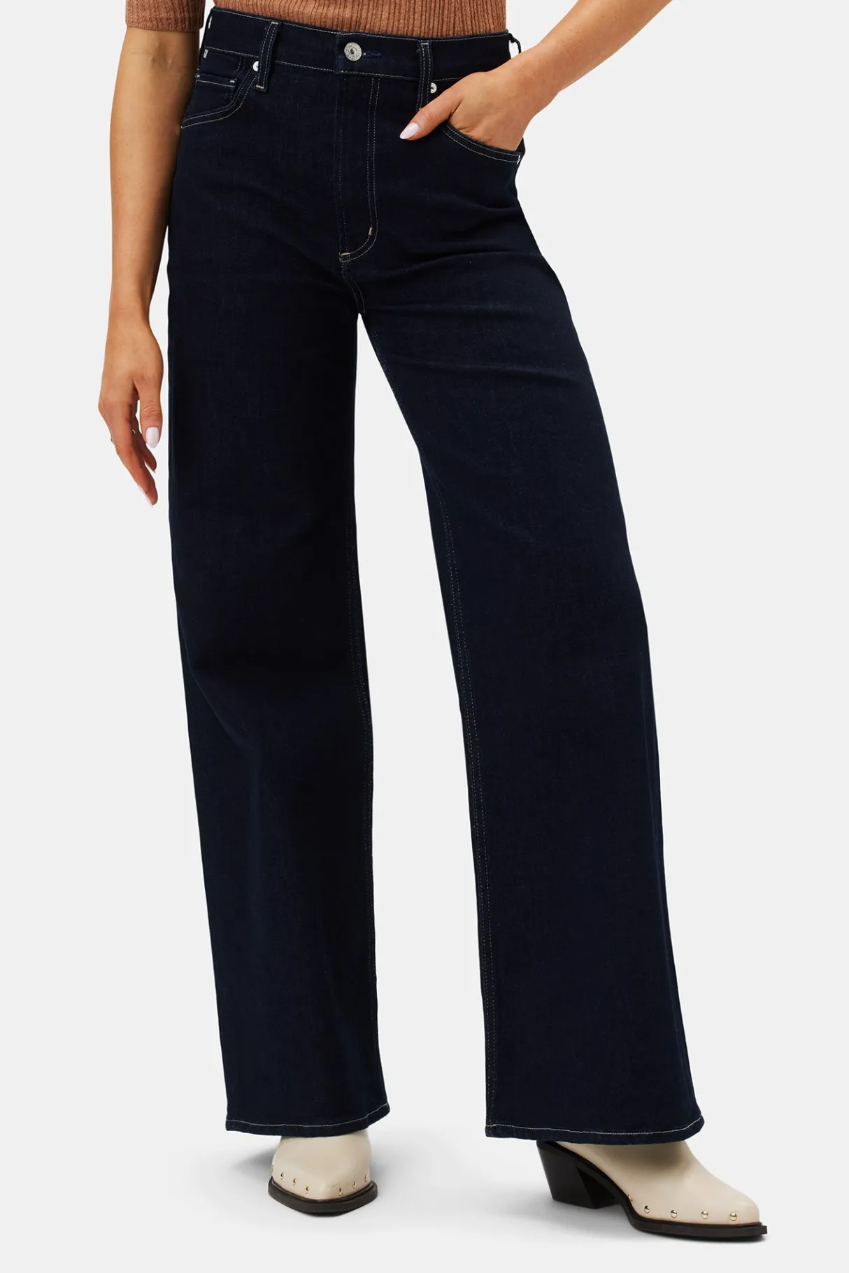 Amour Vert Citizens of Humanity Paloma Baggy Jean Solace New